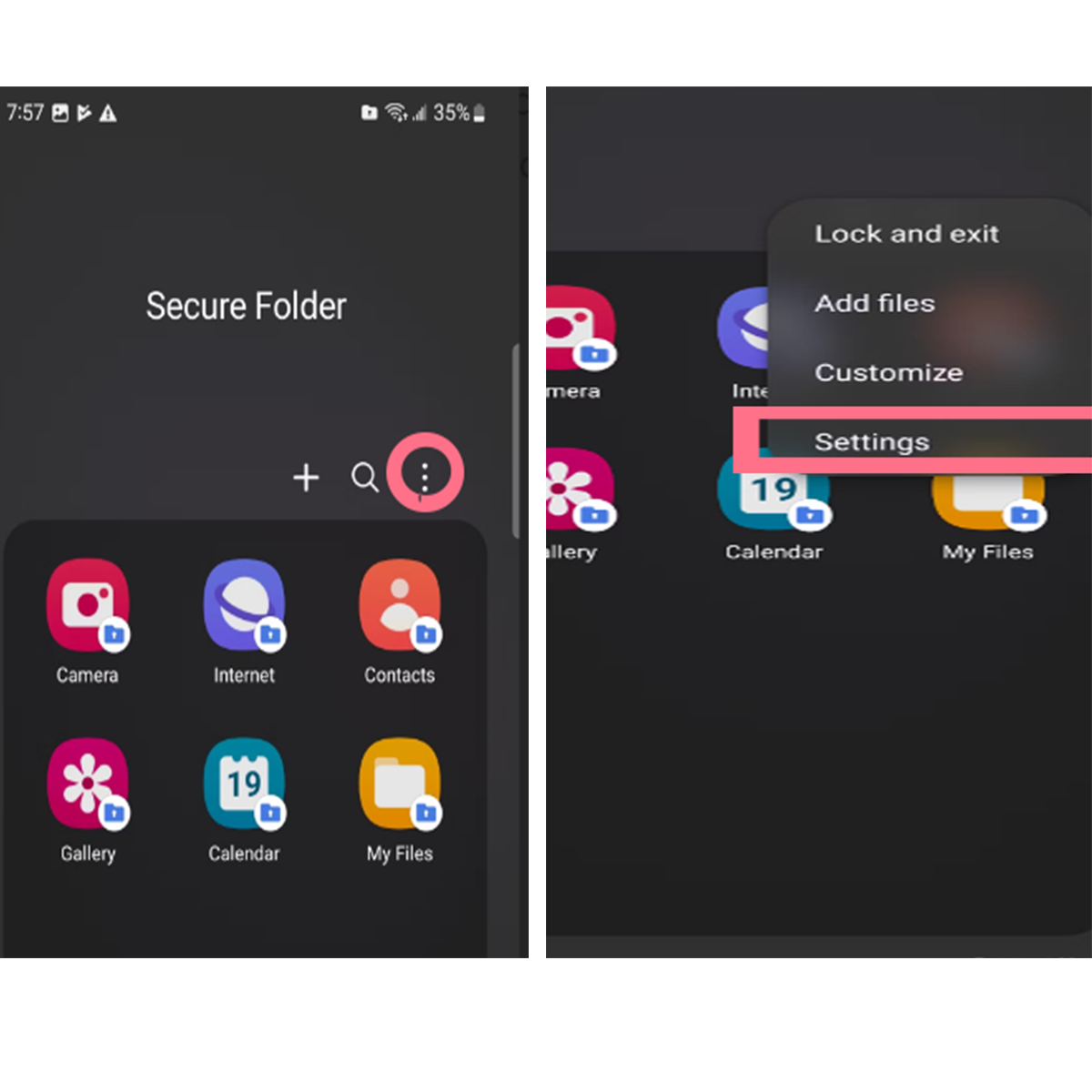 How to Remove Apps from Secure Folder